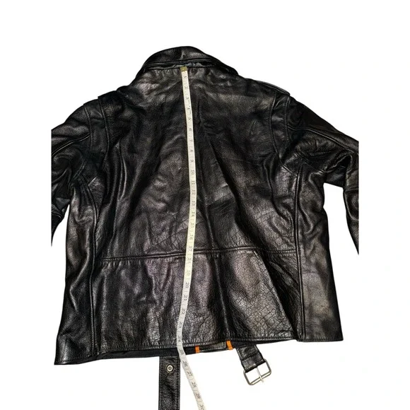Milwaukee Leather Women's 3XL‎Leather Jacket Zip Liner Biker Retro Punk Belted